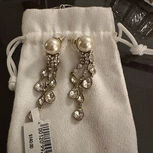 High quality, post Pearl and Crystal special event earring